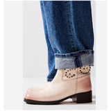 Free People Shoes | Free People Harmony Studded Ankle Boots 9 | Color: Pink | Size: 9
