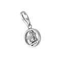 Charm Engel GIORGIO MARTELLO MILANO "rund mit Engel, Silber 925" Charms silberfarben (silber) Damen Charms Anhänger