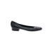 VANELi Flats: Slip On Chunky Heel Casual Black Print Shoes - Women's Size 11 - Almond Toe