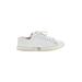 Stuart Weitzman Sneakers: White Floral Shoes - Women's Size 8 1/2 - Almond Toe