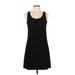 Theory Casual Dress - Mini Scoop Neck Sleeveless: Black Print Dresses - Women's Size 8