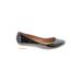 J.Crew Flats: Slip On Chunky Heel Casual Black Print Shoes - Women's Size 7 - Round Toe