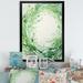 Design Art Verdant Wreaths Whirl - Wreath Wall Decor Canvas, Cotton in Green | 20 H x 12 W x 1 D in | Wayfair FDP122645-12-20-BK