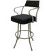 Carolina Extra Tall 34" Swivel Metal Spectator Bar Stool - 34" Seat Height