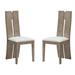 Dining Chairs Set of 2 Wood Dining Room Chair with MDF + sponge Back, Kitchen Room Chair Side Chair