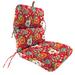 22" x 45" Outdoor Chair Cushion with Ties and Loop - 45'' L x 22'' W x 5'' H