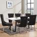 Tufted Contemporary Velvet Upholstered Dining Chair Set of 2