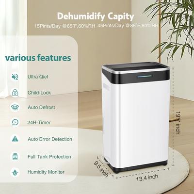 3500 Sq. Ft Dehumidifiers for Basements, Home, Large Room and Bedroom-New