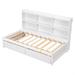 Red Barrel Studio® Alceu 44.8" Bed Frame Wood in White | 44.8 H x 78.2 W x 49.6 D in | Wayfair EE36C83C887A44008893160747230B32