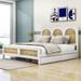 Bay Isle Home™ Binkley Platform Storage Bed Wood in Gray/White | 46 H x 63 W x 86 D in | Wayfair C7E12A900A8940EEB489042271005299