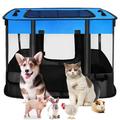 Tucker Murphy Pet™ Portable Pet Playpen -Foldable Exercise Play Tent Kennel Crate For Puppy Dog Yorkie Cat Bunny | 22 H x 31.5 W x 23.6 D in | Wayfair