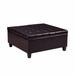 Latitude Run® Large Square Faux Leather Storage Ottoman | Coffee Table For Living Room & Bedroom | Wayfair BB0C15FAF0C24DCA97522CEC05EF8850