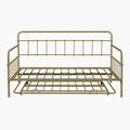 August Grove® Metal Frame Daybed w/ trundle | Wayfair F62BC6EB296E43EE8303E0A5F18C199A