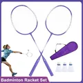 Professional Badminton Racket Portable 2 Player Badminton Rackets Indoor Badminton Set Sports Gear