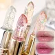 4 Colors Transparent Pearlescent Lipstick Moisturizer Crystal Jelly Lipsticks Sexy Temperature Color