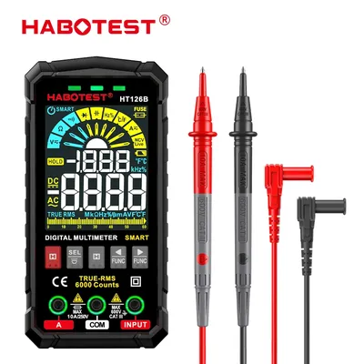 HABOTEST – multimètre numérique intelligent HT126 voltmètre à plage automatique DMM True RMS AC DC