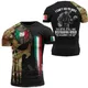 3D italia Flag Skull Graphic T Shirt per uomo abbigliamento Italian Army Military Camouflage T-Shirt