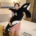 Giant 130cm Killer Whale Plush Toys Stuffed Orcinus Orca Fish Doll Shark Cartoon Soft Sleep Pillow