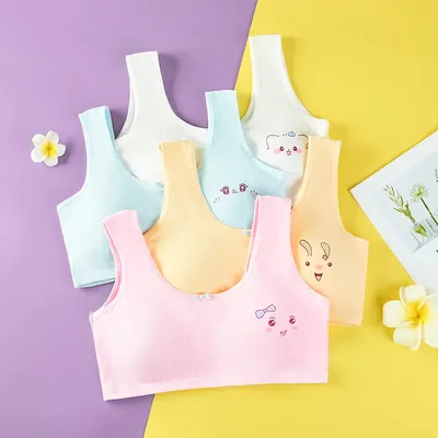 Girls Bra Teenagers Cotton Carton Printed Underwear Tops Crop For Teens Clothes 14 Year Old Girl Children's Underwear