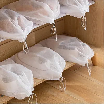 10pcs Shoes Storage Bag Closet Organizer Non-woven Travel Portable Bag Waterproof Pocket Clothing