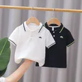 T-shirt Polo brodé pour enfants t-shirt dinosaure pour garçons t-shirts pour enfants vêtements de
