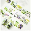 New Original WT Washi PET Tapes Sping Field Garden Cottage Charm Vintage Adhesive Sticker for