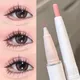 Double Head Matte Pink Lying Silkworm Pen Natural Brightening Glitter Eyeshadow Pencil Shimmer