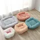 Lit en peluche moelleux pour animaux de compagnie coussin en polymères pour chiens chenil pour