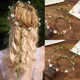 Haimeikang-Serre-tête avec couronne de fleurs pour femme bandeau de sauna pour mariage voyage