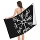 Serviette de bain en microfibre à séchage rapide boussole Viking Vegvisir serviette de plage