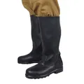 Soldier Long Boots Soviet Style Black Cowhide Long Combat Boots Soviet Horse Boots Russian High