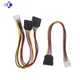 4 Pin Molex IDE To 2 SATA Power Cable For Hard Driver Disk Y Splitter Dual Extension Cord Adapter