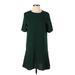 Zara Casual Dress - DropWaist: Green Solid Dresses - Women's Size Small