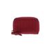 Bottega Veneta Leather Card Holder: Burgundy Solid Bags