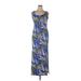 Haute Monde Casual Dress - Sheath Scoop Neck Sleeveless: Blue Dresses - Women's Size 1X