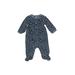 Carter's Long Sleeve Outfit: Blue Animal Print Bottoms - Size 3 Month