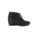 TOMS Ankle Boots: Black Solid Shoes - Women's Size 7 1/2 - Round Toe