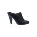 Gap Mule/Clog: Slip On Chunky Heel Minimalist Black Print Shoes - Women's Size 9 - Round Toe