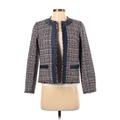 Ann Taylor Jacket: Short Blue Jackets & Outerwear - Women's Size 2