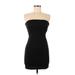 Forever 21 Cocktail Dress - Mini Open Neckline Sleeveless: Black Solid Dresses - Women's Size Medium