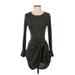 Mi ami Casual Dress - Sweater Dress: Green Dresses - Women's Size X-Small