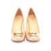 Kate Spade New York Heels: Slip On Chunky Heel Cocktail Party Gold Print Shoes - Women's Size 9 - Almond Toe