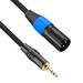 JOMLEY 3.5mm to XLR Cable XLR to 3.5mm Unbalanced 1/8 inch Mini Jack Stereo to XLR Male Cord Adapter - 10ft 10 feet