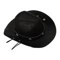 Western Cowboy Hat Birthday Party Hat Sunshade And Sunscreen Hat Mini Pet Hat Black One Size