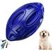 Clearance Dog Toys Under $10! Brother Teddy Squeaky Dog Toys for Aggressive Chewers Rubber Rugby Shape Squeaky Dog Toys Puppy Teething Toys Indestructible Dog Toys for Aggressive Chewers - Navy