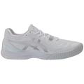 Asics Men`s GEL-Resolution 8 Tennis Shoes White and Pure Silver ( 14 White and Pure Silver )