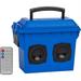 Parts Express Mini Portable Bluetooth Ammo Box Speaker Kit Components with Blue Box
