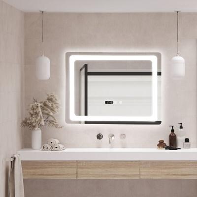 Pro.tec - LED-Badspiegel Casoli 45x60cm Silber [ ] - Silber