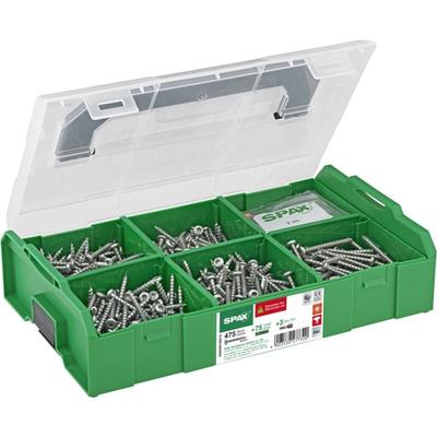 Elektriker Montagekoffer klein, t-star plus, 475 Halbrundkopf + 75 Dübel + 3 Bits in Mini l-boxx Image