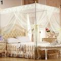 Temacd Romantic Princess Lace Canopy Mosquito Net No Frame for Twin Full Queen King Bed